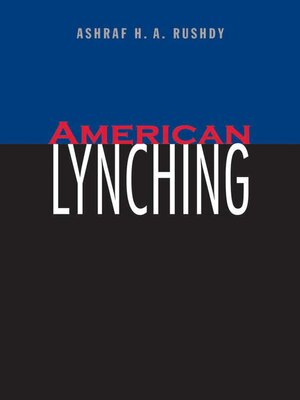 cover image of American Lynching